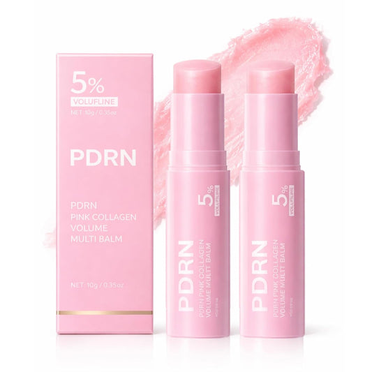 PDRN Pink Collagen Volume Balm Stick | K-Beauty Anti-Aging Multi Stick for Face, Lips, Eyes & Neck